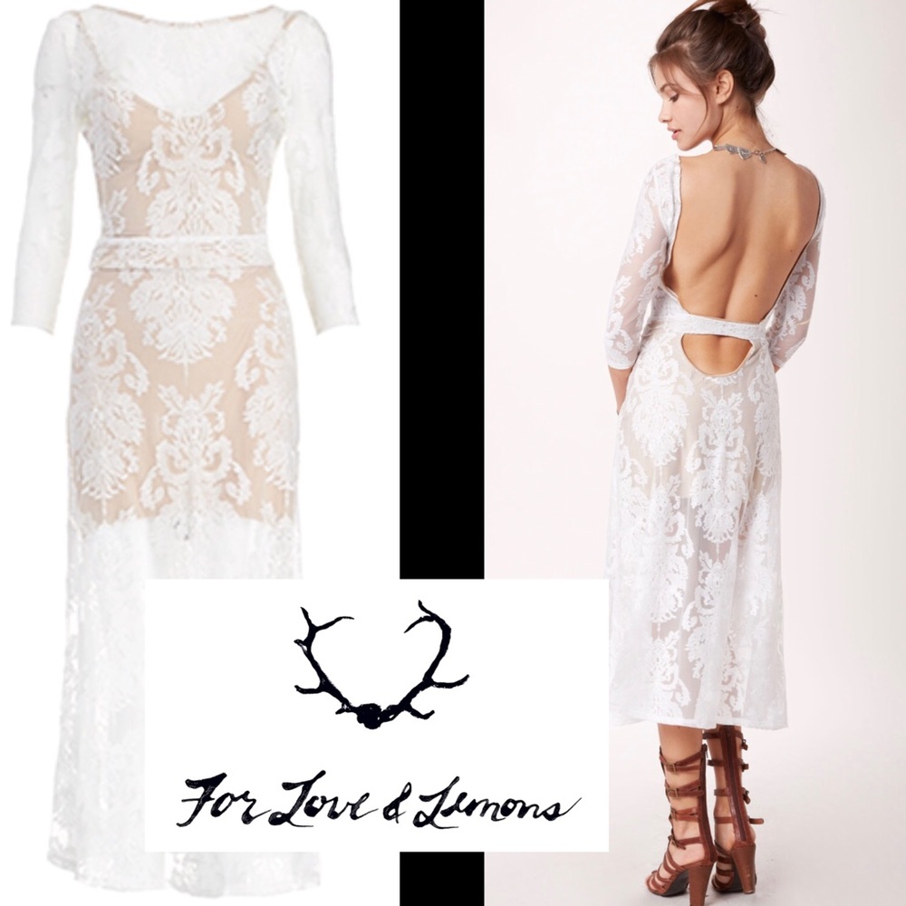FOR LOVE & LEMONS San Marcos long dress